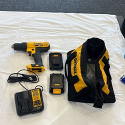 Dewalt Dcd771C2 1/2” Cordless Drill, Driver Kit With Two Batteries And Charger