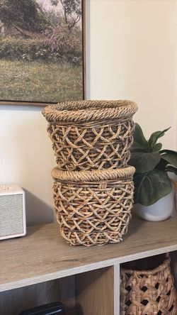 Baskets 2 pc + Hanging Plant