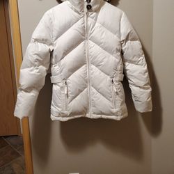 Jonathan Stone Down Puffer/Down Jacket Youth Girl’s Size Large 14-16 (White)