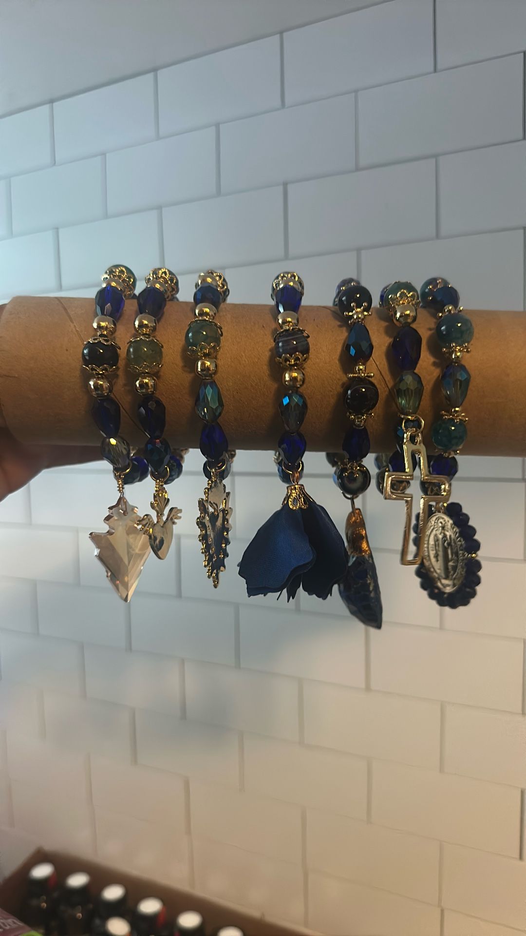 Weekly Lapis Lazuli Stone And Crystals With Religious Charms