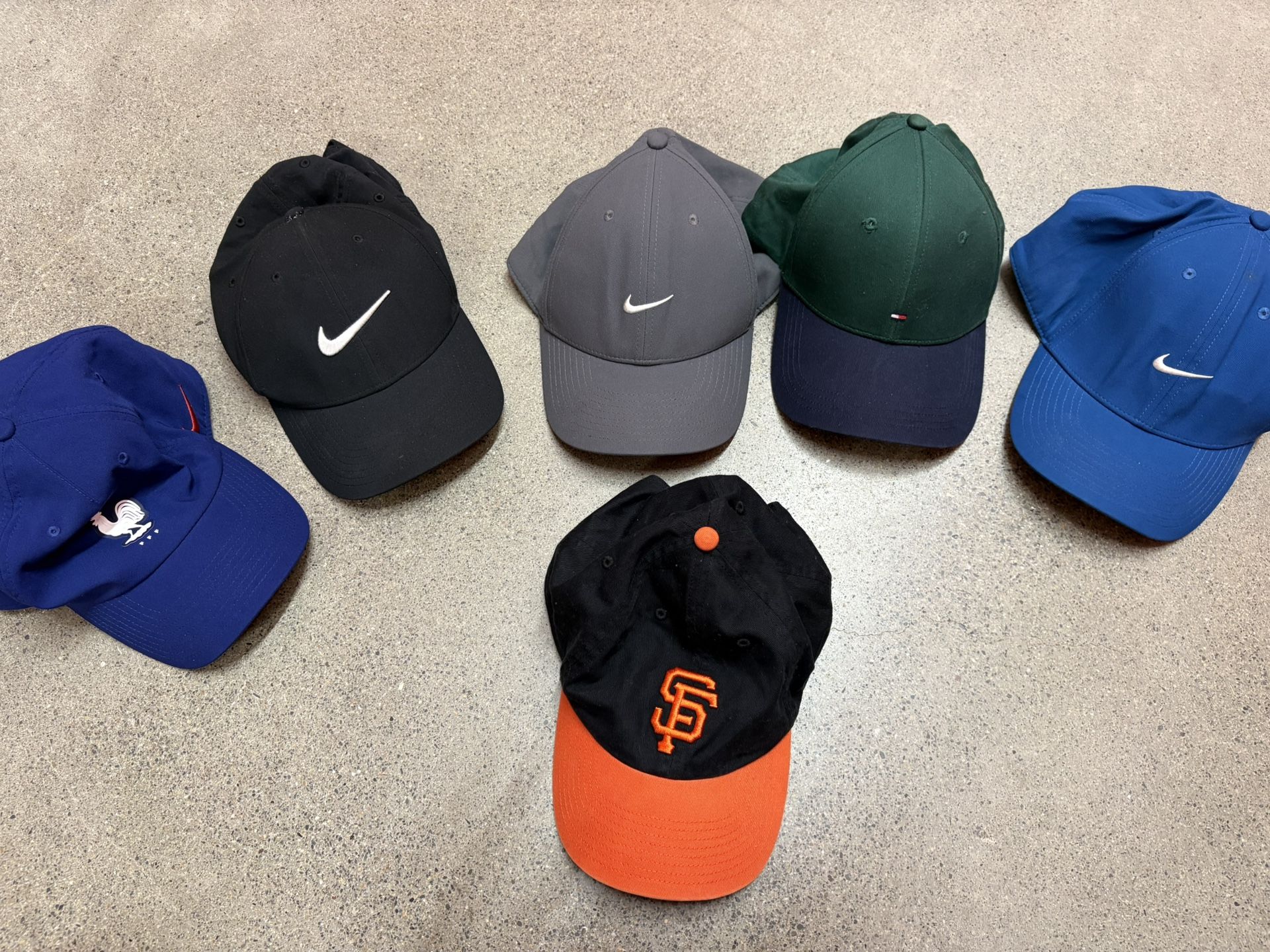 Hat(nike,tommy,sf giant)