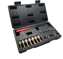 15-Piece Metric Thread Chaser Set – Master Thread Repair Kit with M6, M8, M10, M12 Sizes, Includes 7 Taps, 7 Dies and 1 Thread File, Universal Rethrea