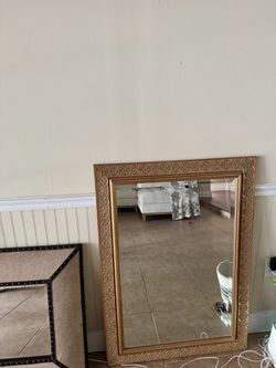 Gold Ornate Framed Wall Mirror