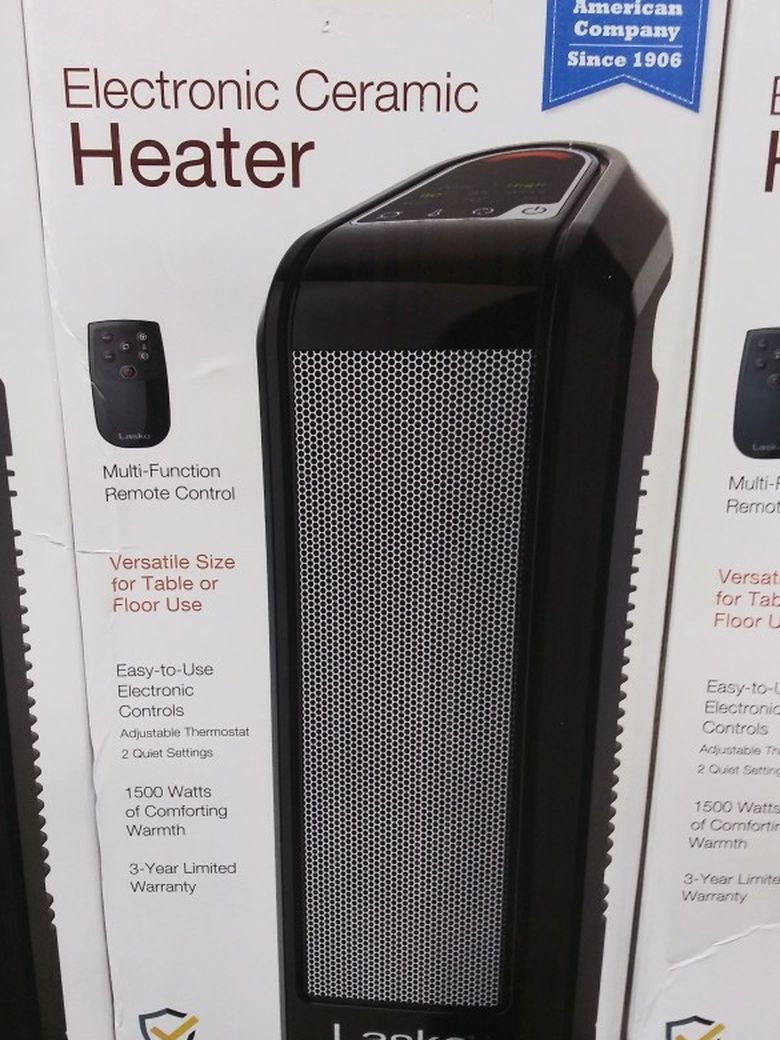 Lasko Portable Digital Cyclonic Ceramic Space Heater with Remote