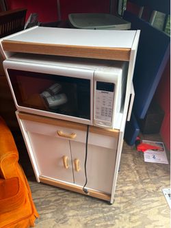 Microwave and cart