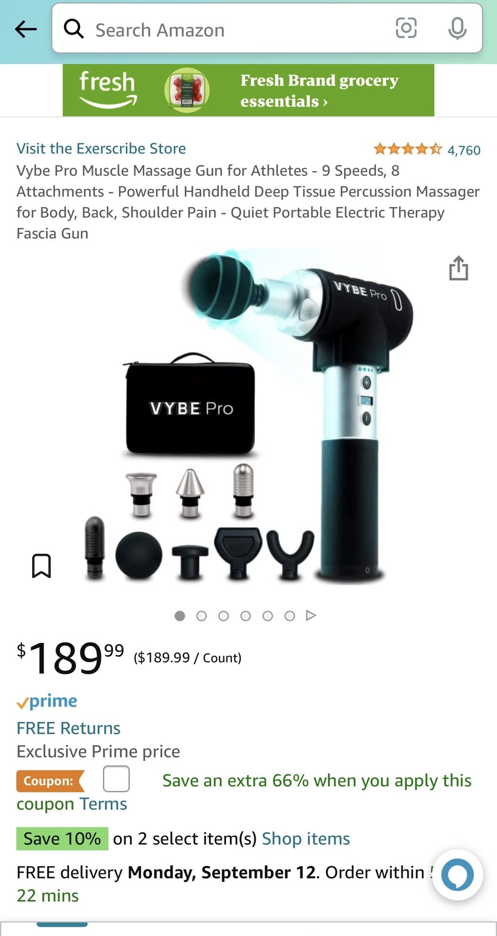 Vybe Pro Massage gun