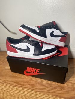 JORDAN 1 LOW “BLACK TOE” SIZE 9