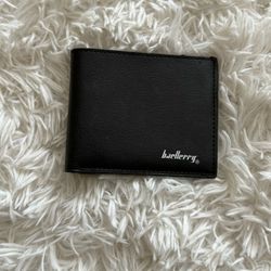 Sleek Black Leather Wallet 