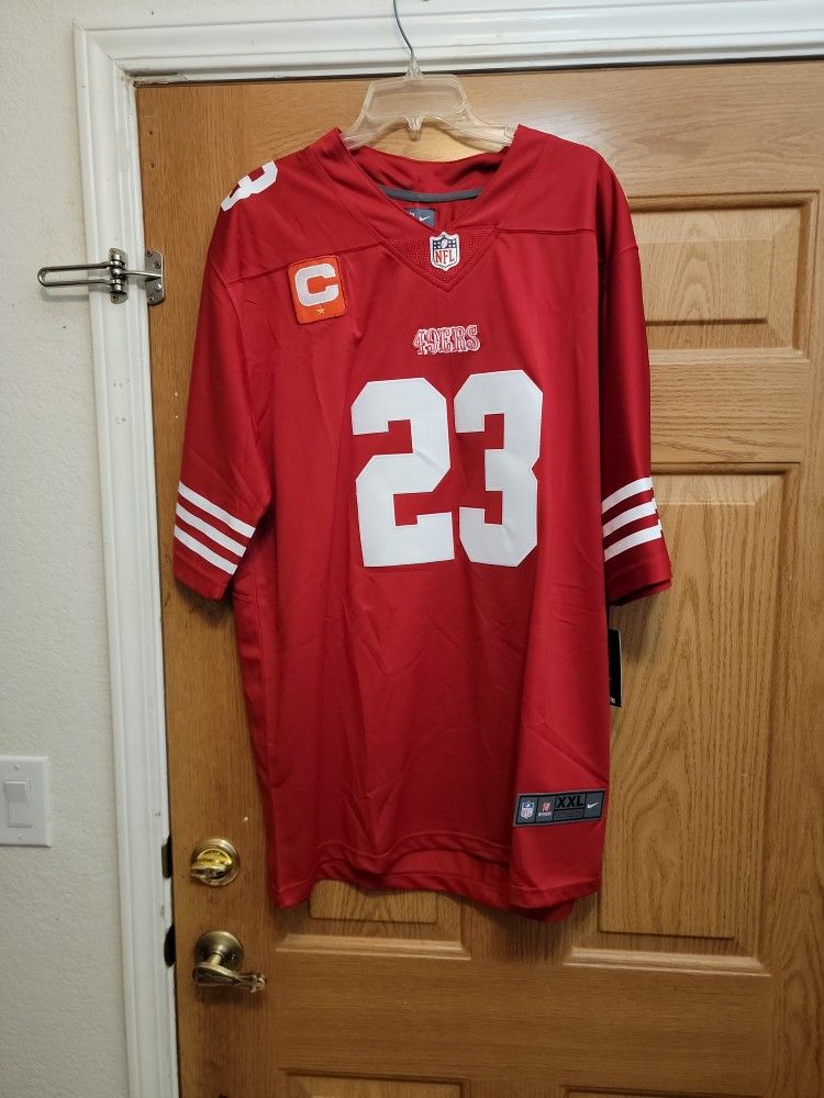 49ERS. McCAFFREY. JERSEY