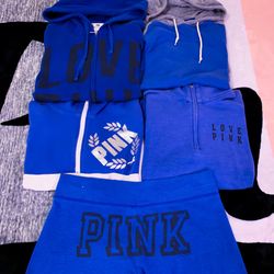 Lot of 5 Victoria’s Secret PINK Hoodies/Sweats/Old Navy