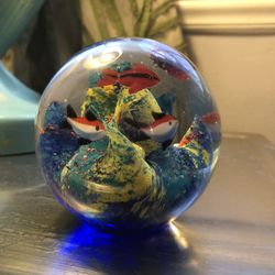 Paperweight - Aquatic Under The Sea Fish Coral Motif 