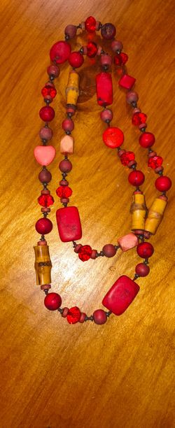 Vintage Red Coral Necklace