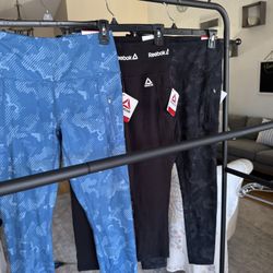 3 New Reebok Active Bottoms