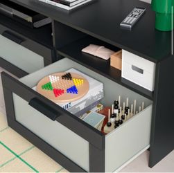 IKEA Black TV Stand / Entertainment Center – 70”