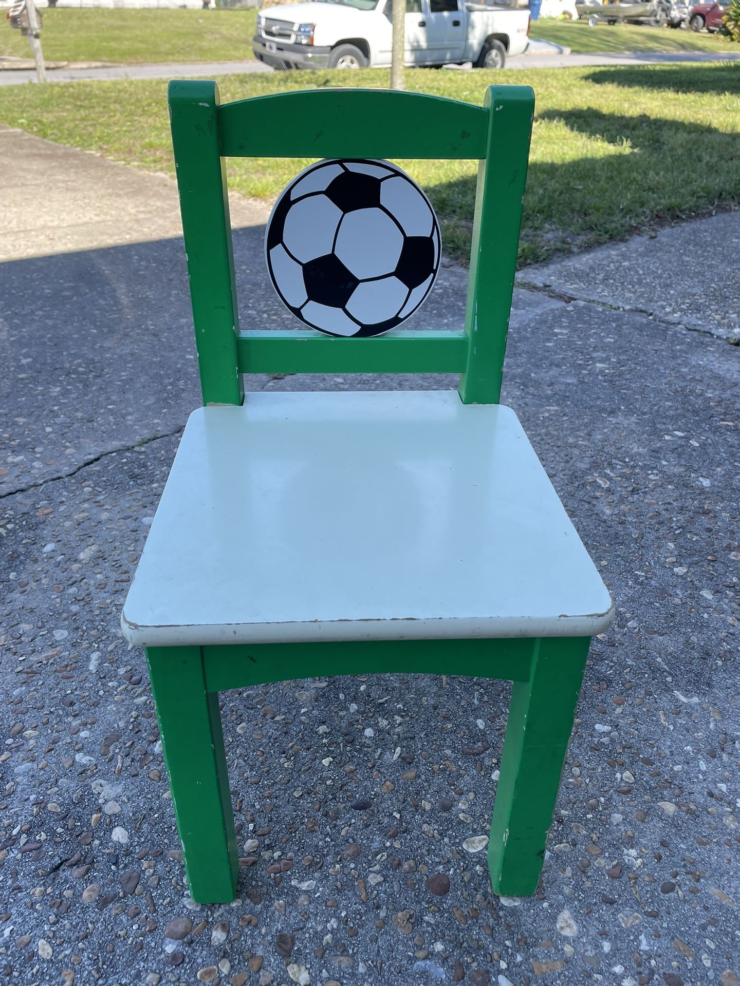 Toddler Wooden Soccer Chair