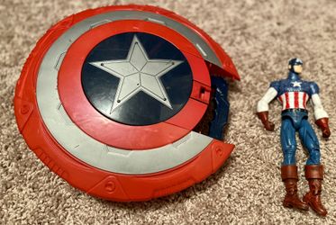 Captain America shield/Nerf gun and action figure