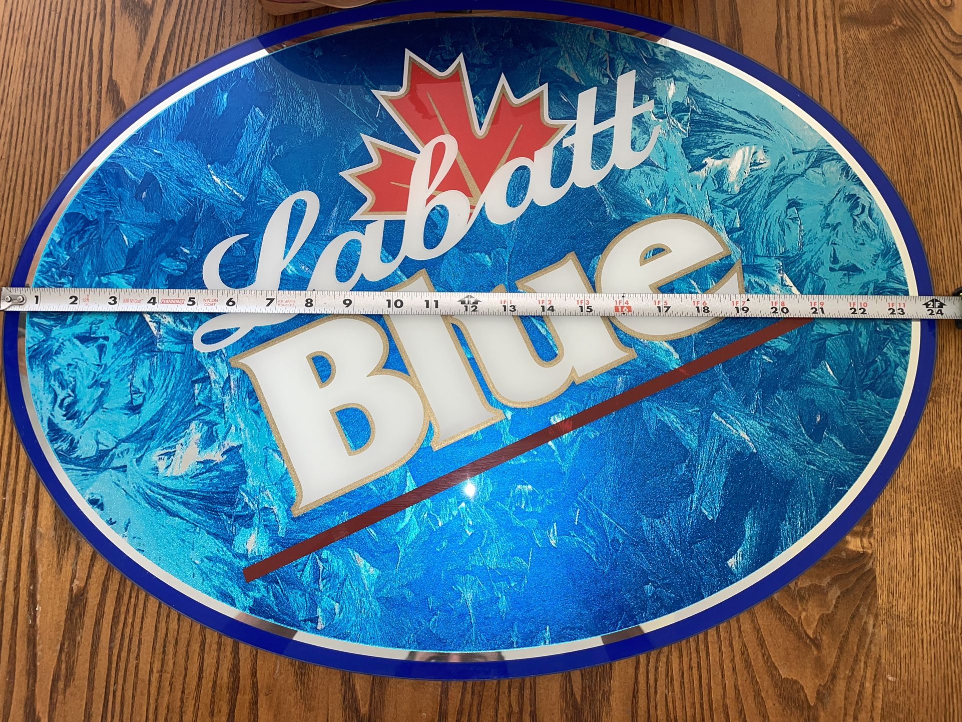 Vintage oval  Labbatt’s blue Mirror. New