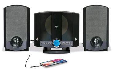 GPX Home Music System — CD Player + AM/FM Radio with 2 Speakers