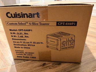 NEW Cuisinart Custom Select 4-Slice Toaster CPT-640P1