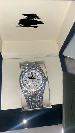 Iced out luxury watch