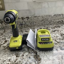 RYOBi DRILL/CHARGER and DRILL DRIVE SET 