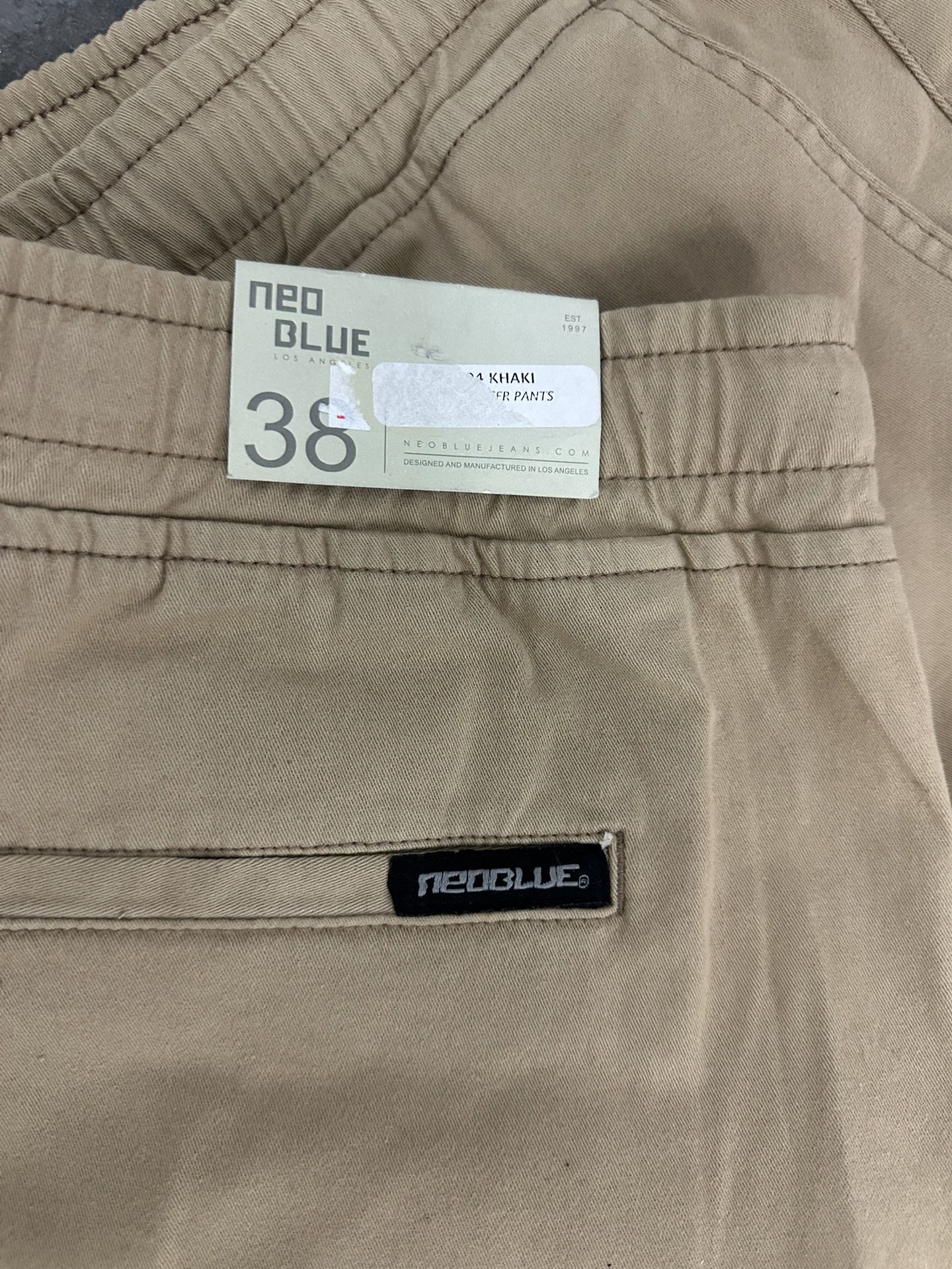 Khaki Joggers Pants Neo Blue Size 38 ✅