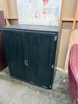 Black Storage Cabinet / Office Cabinet