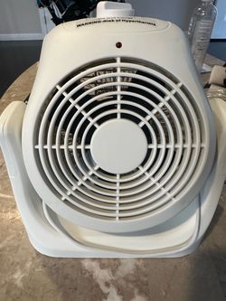 White Electric Space Heater Fan