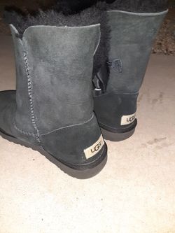 UGG Black Suede Short Boots