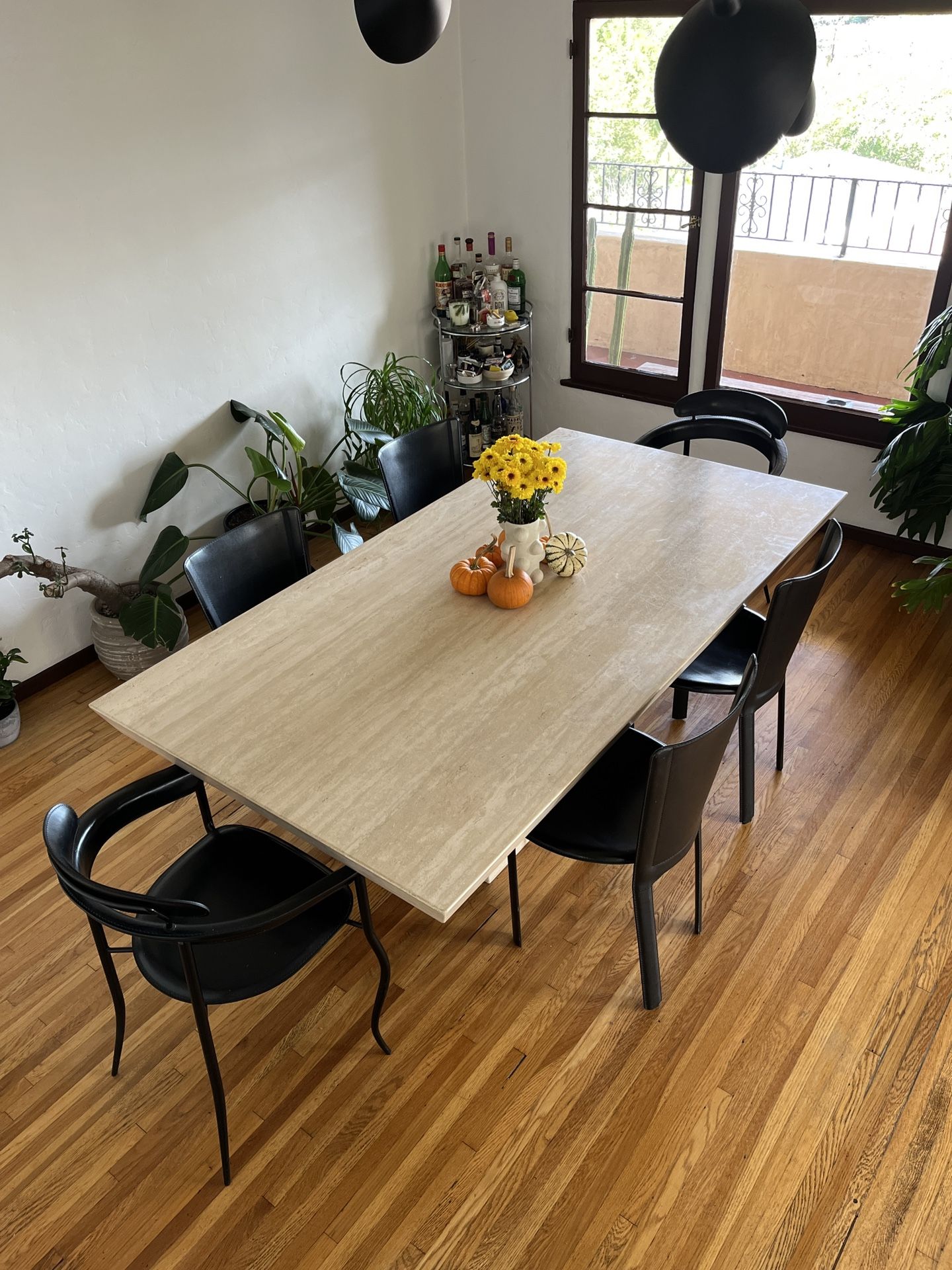 Travertine Dining Table