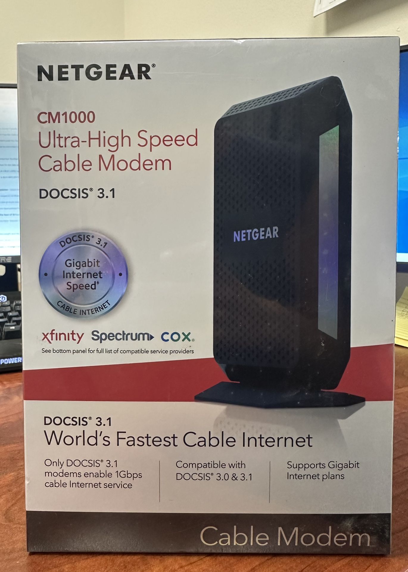 NETGEAR Ultra-High Speed Cable Modem Brand New In Sealed Box