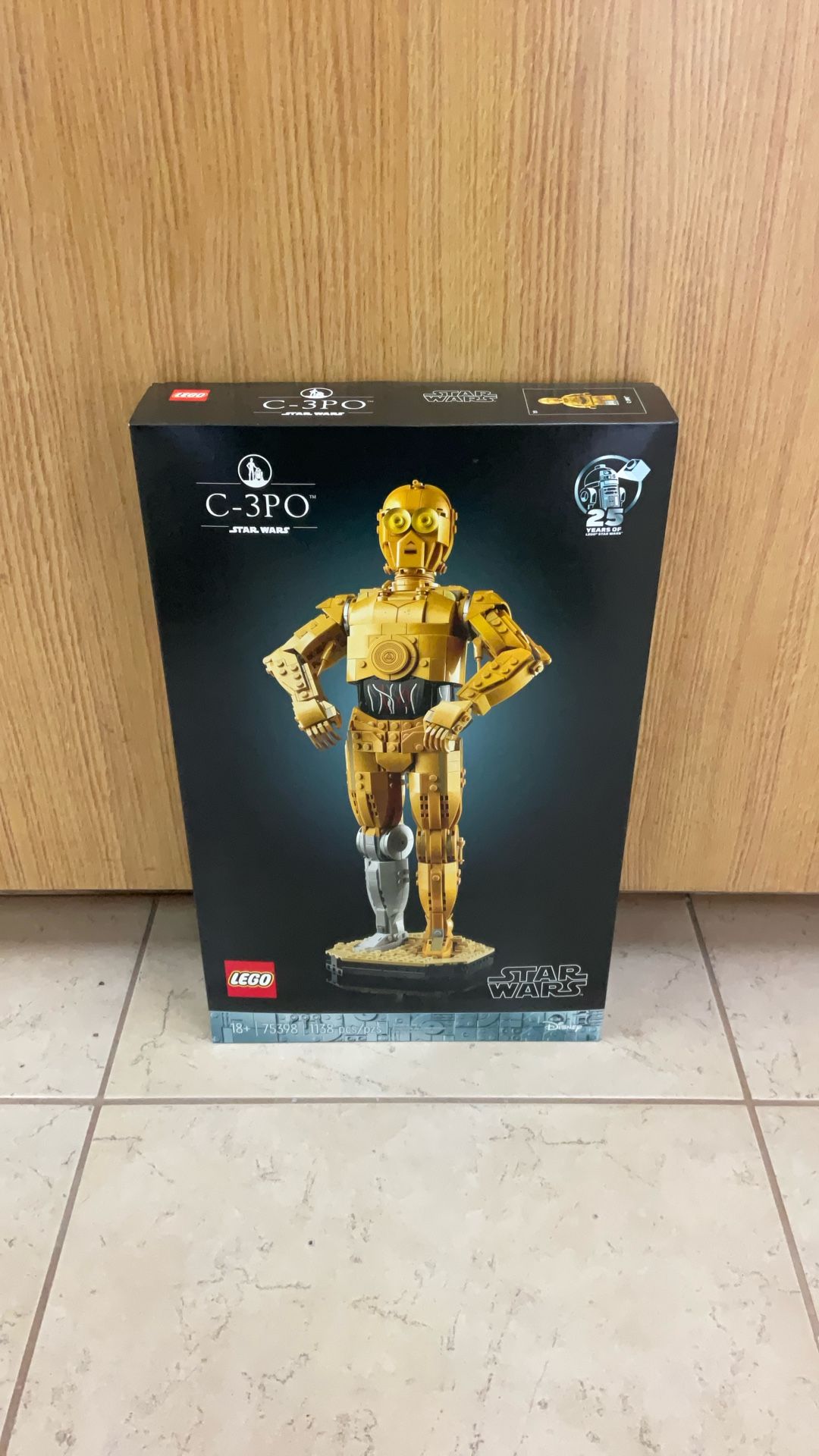 LEGO STAR WARS 75398 C-3PO 25 YEARS OF LEGO STAR WARS.