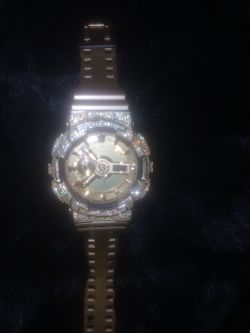 Iced Out G-Shock Style Watch