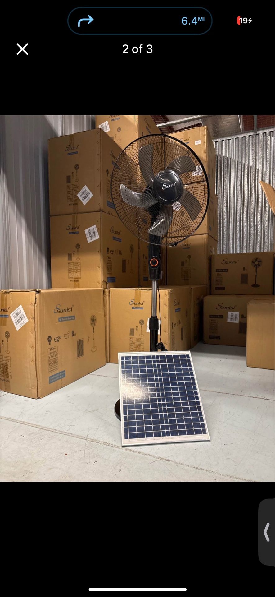 New Rechargeable Solar Fans! βοΈ Delivery Available