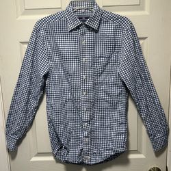 Vineyard Vines Performance MURRAY Shirt Mens XS Blue Plaid Stretch Classic Fit