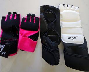 XS Gel Boxing Hand Wraps Inner Gloves, Foot Protector Gear