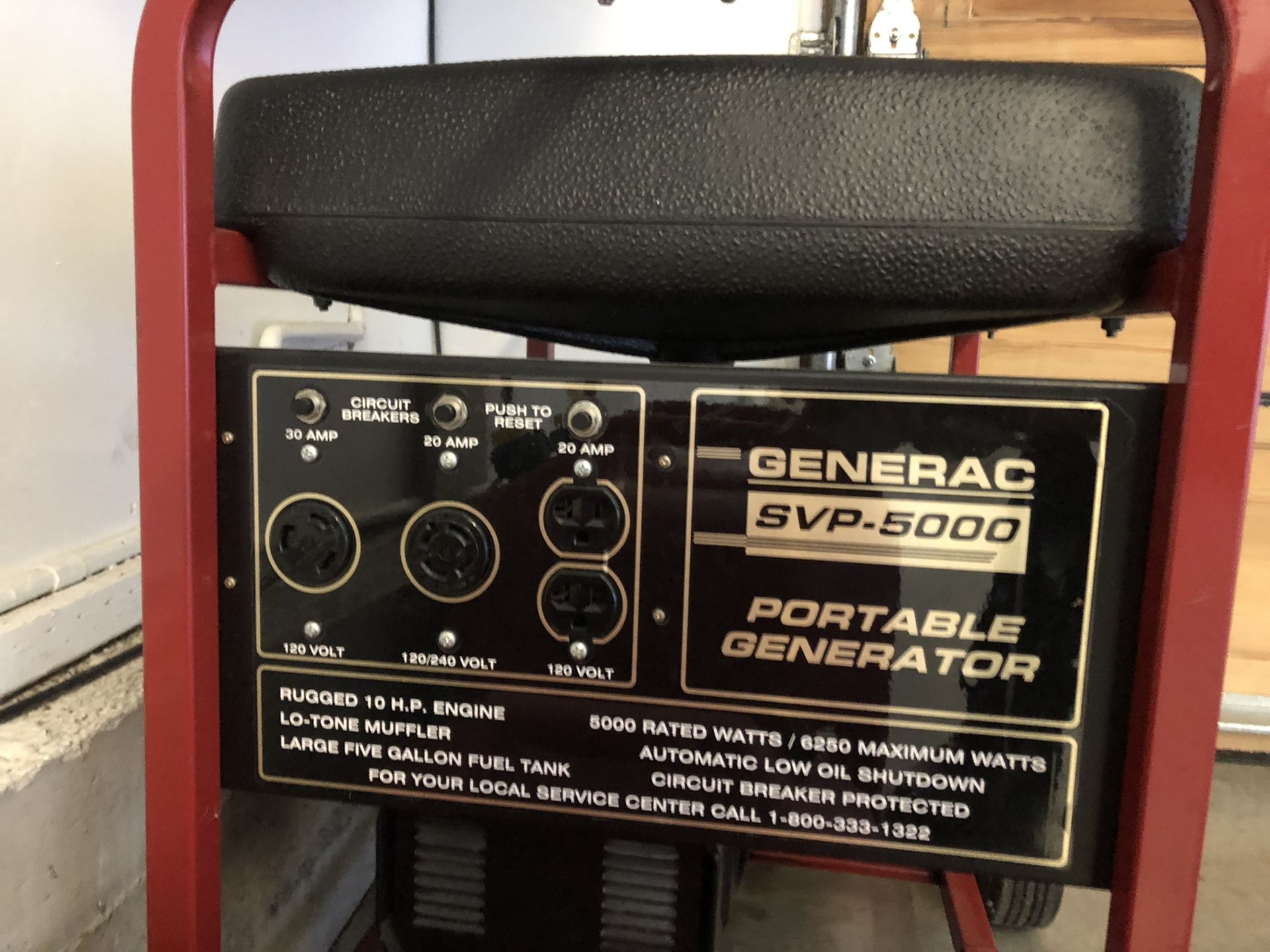 GENERAC SVP5000 Portable Generator for Sale in Everett, WA OfferUp