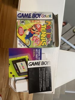 Mario tennis gameboy color just the box no game