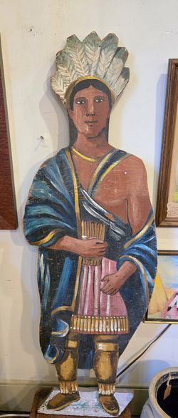 Vintage Wooden Cigar Store Advertising 