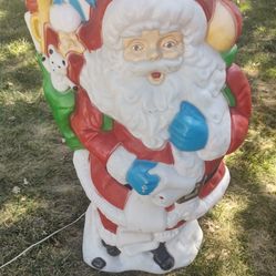 Vintage 42" Santa's Best Santa Blow Mold