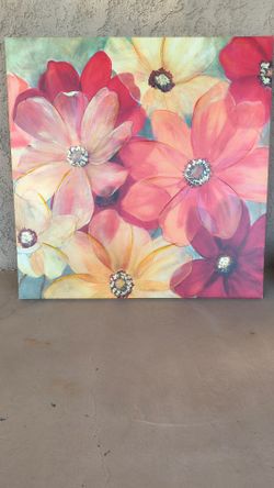 Flower Canvas Painting 40x40
