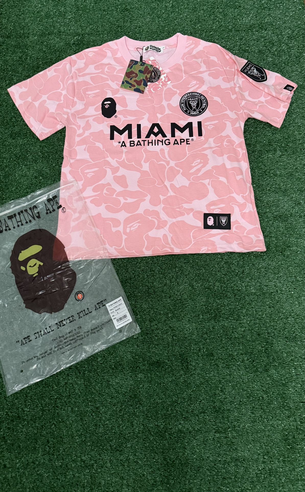 Bape X Inter Miami Pink Tee