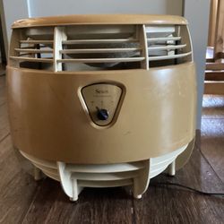 Vintage 1970s Sears Hassock Ottoman Fan