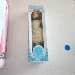 Vintage Suzan's Porcelain Doll, 15 1/2" - Original Box