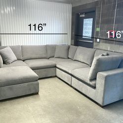 Free Delivery- Brand New Thomasville Sectional Sofa with Ottoman 