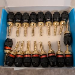 Banana Speaker Plugs - 9 Pairs