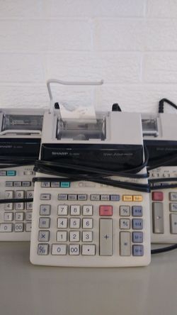 Lot of 3 - Sharp EL1810v Adding Machine