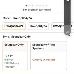 Samsung HW-Q600A & 9100S Rear Speaker Kit