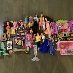70+ Girl Toys Big Set  (some items in 2nd and5th pic are sold)