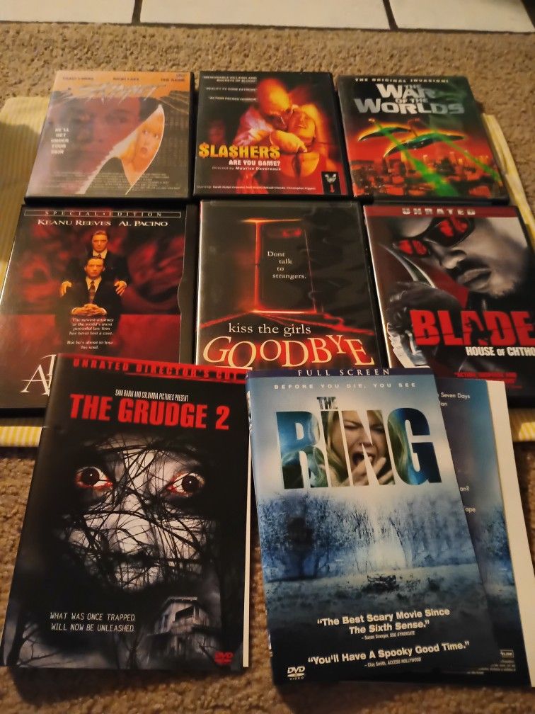 Horror DVD Lot Oop DVD Lot Skinner, Slashers, Devil's Advocate Low Price 
